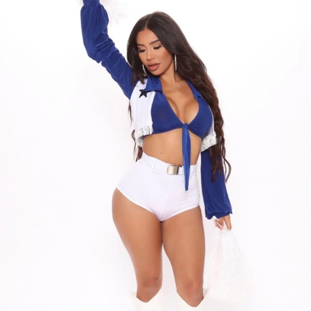 Fashion Nova 5pc Cheerleader Costume (Dallas Cowboy Cheerleader)